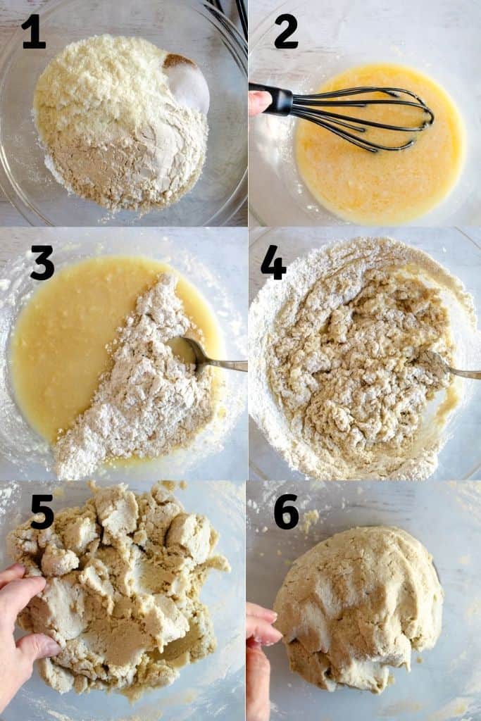 steps to preparing cinnamon roll dough