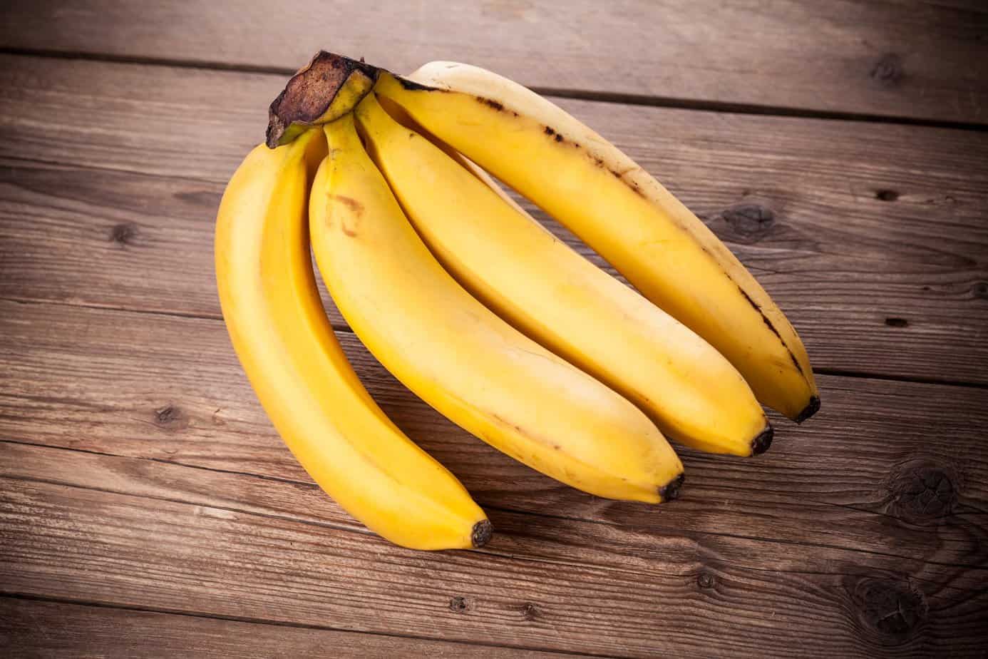 a bunch of fresh bananas