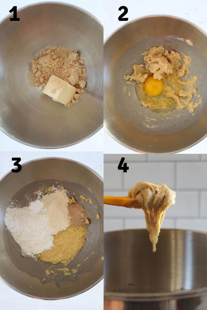 steps to preparing cookie dough.