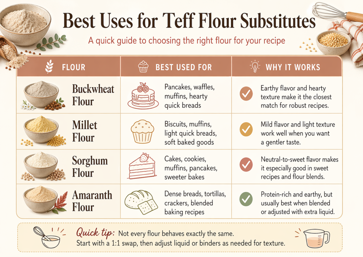 Best Uses for Teff Flour Substitutes