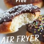 bite of a gluten free air fryer donut