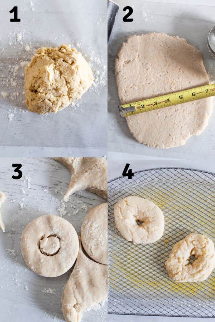 steps to preparing donuts.