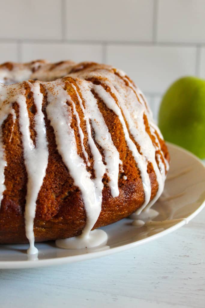 cake topped with glaze.