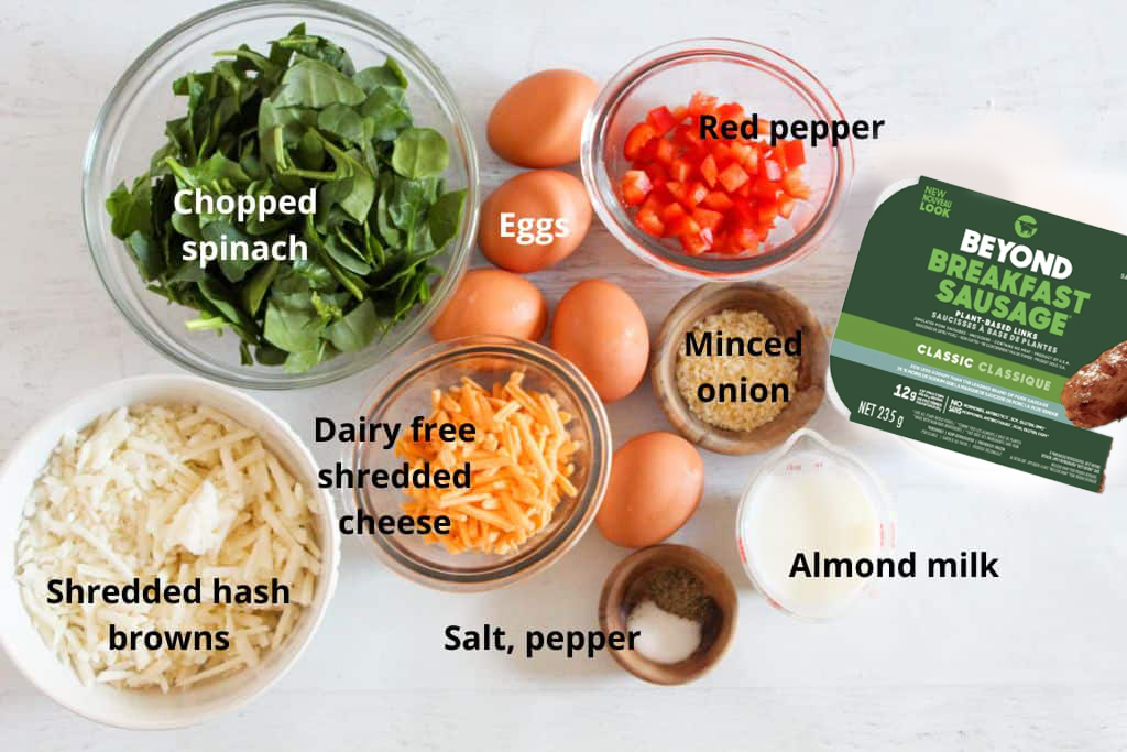 Gluten-free-meatles-beyond-sausage-casserole-ingredients