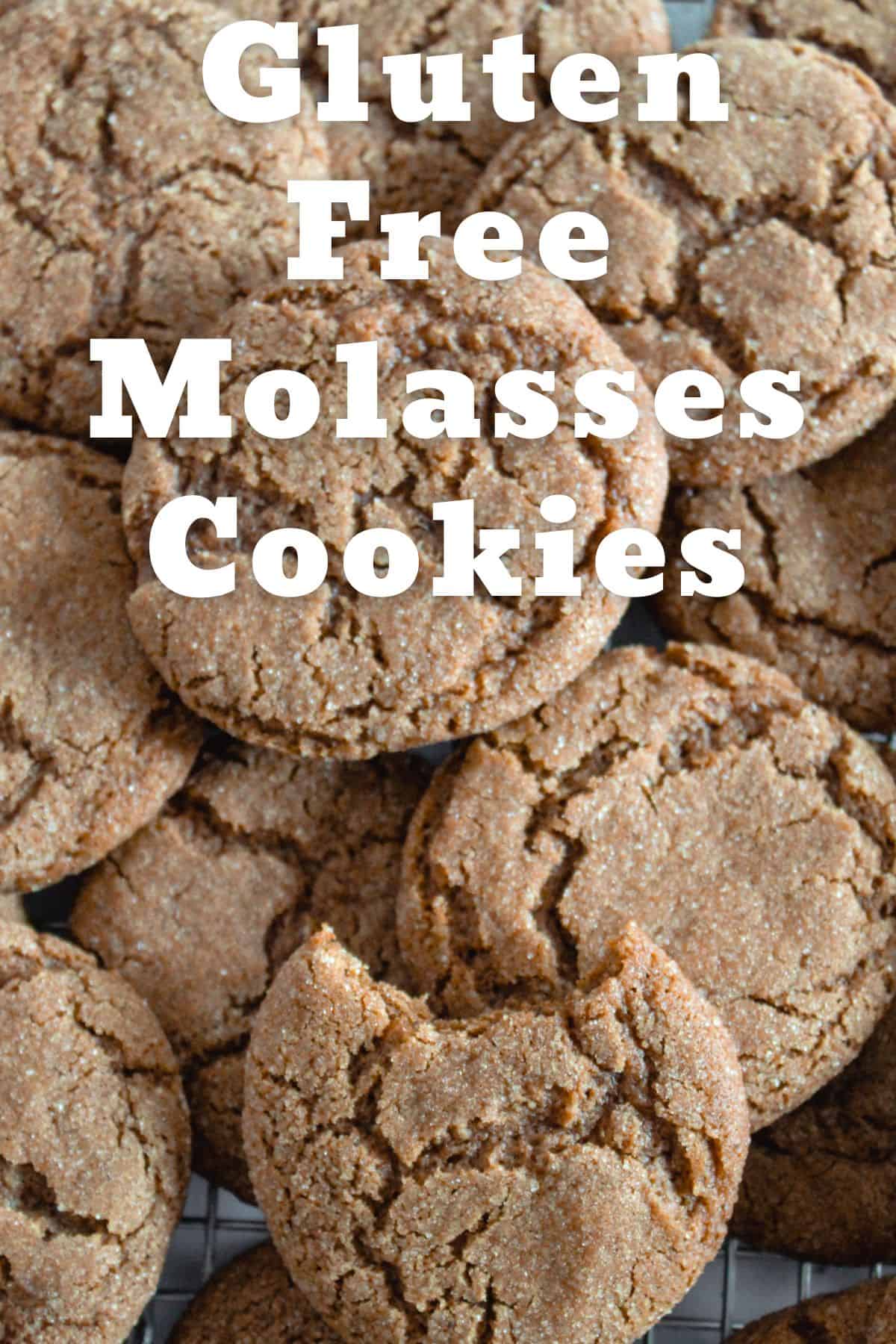 Chewy Gluten Free Molasses Cookies - Zest for Baking