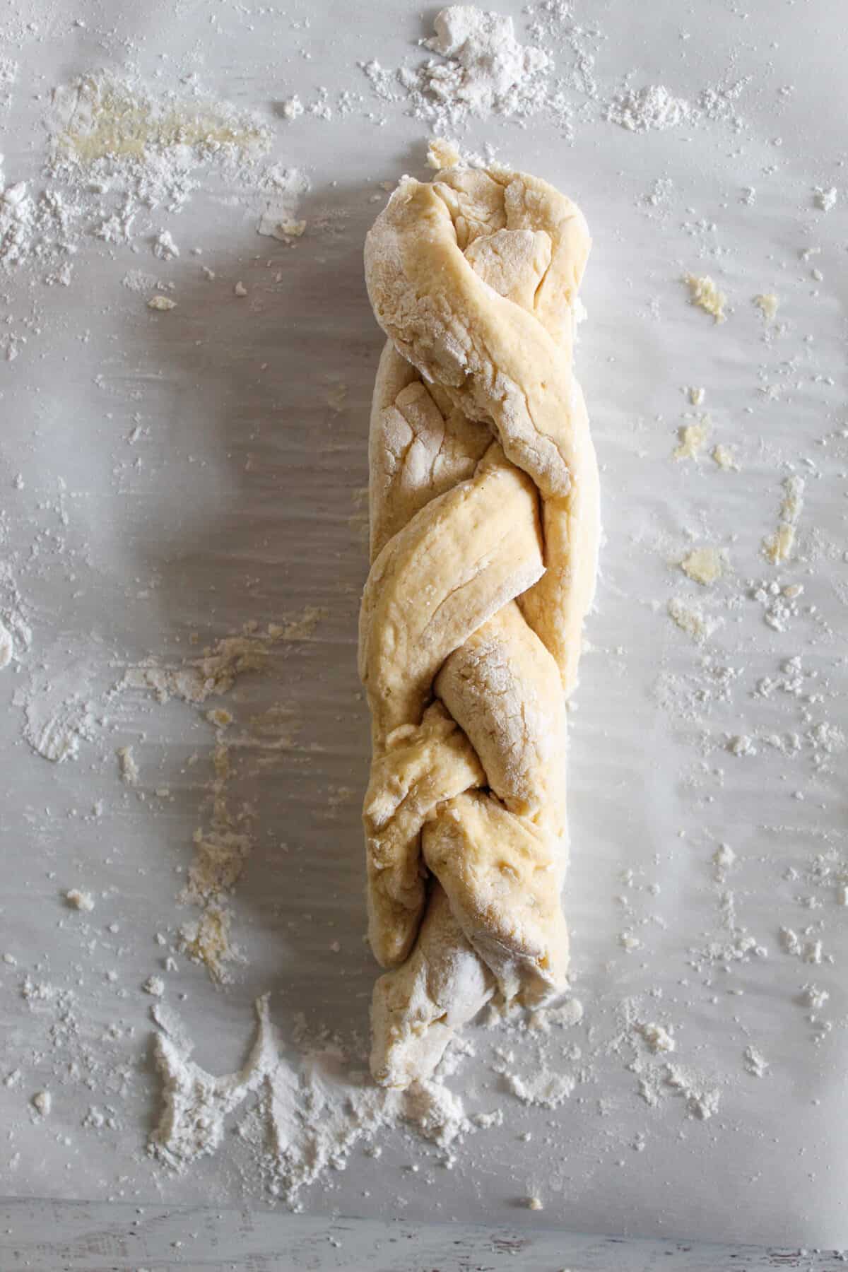 Breaded dough for Easter bread