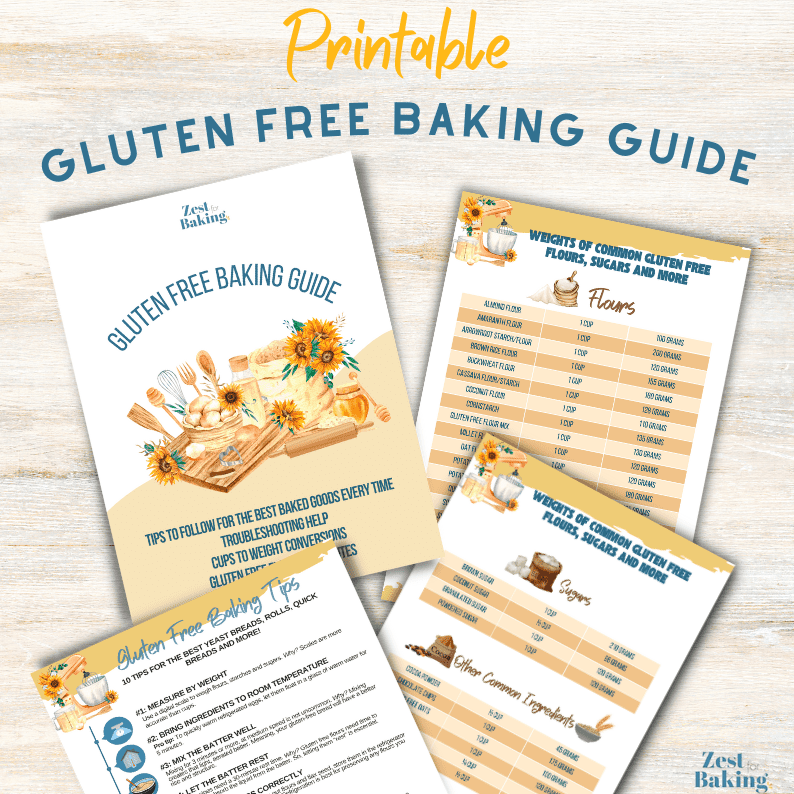 showing the gluten free baking guide pdfs.