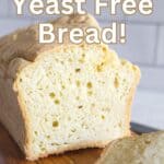 inside of gluten free yeast free bread.