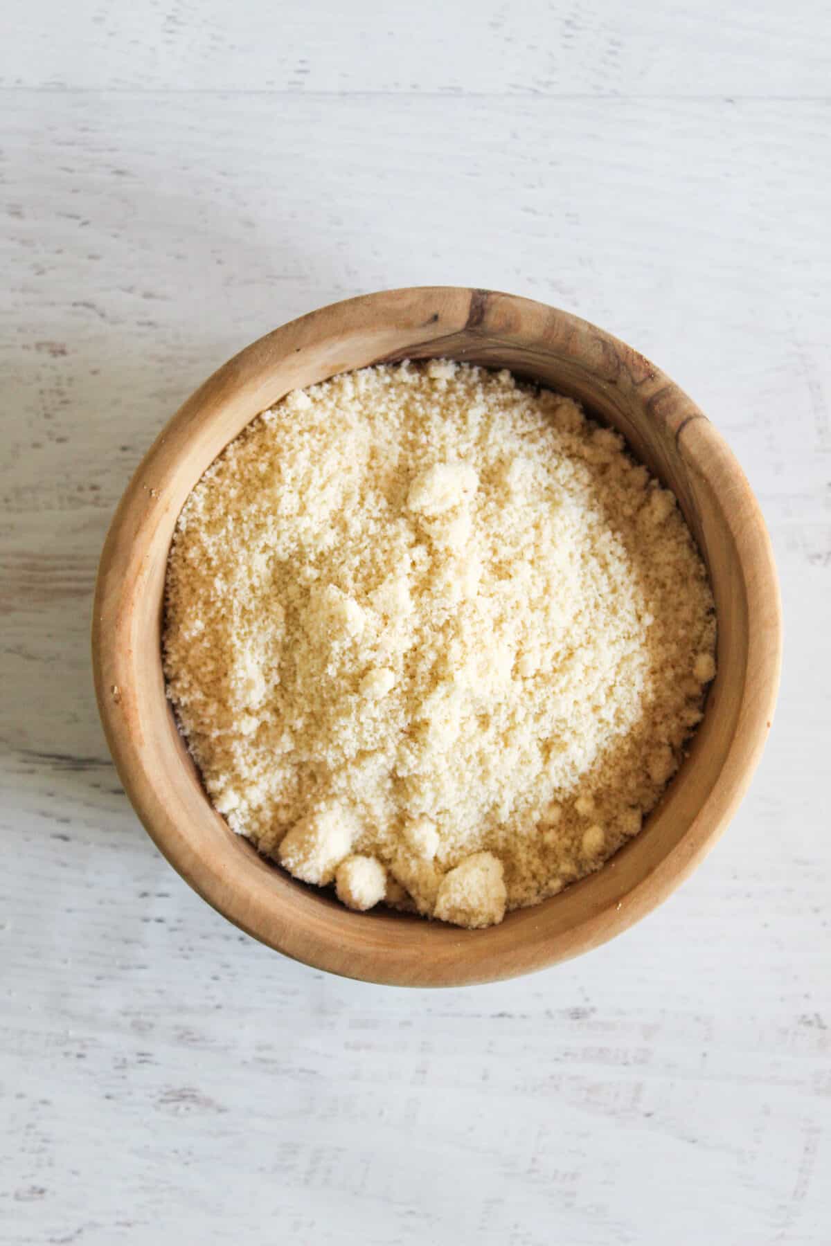 bowl of almond flour.