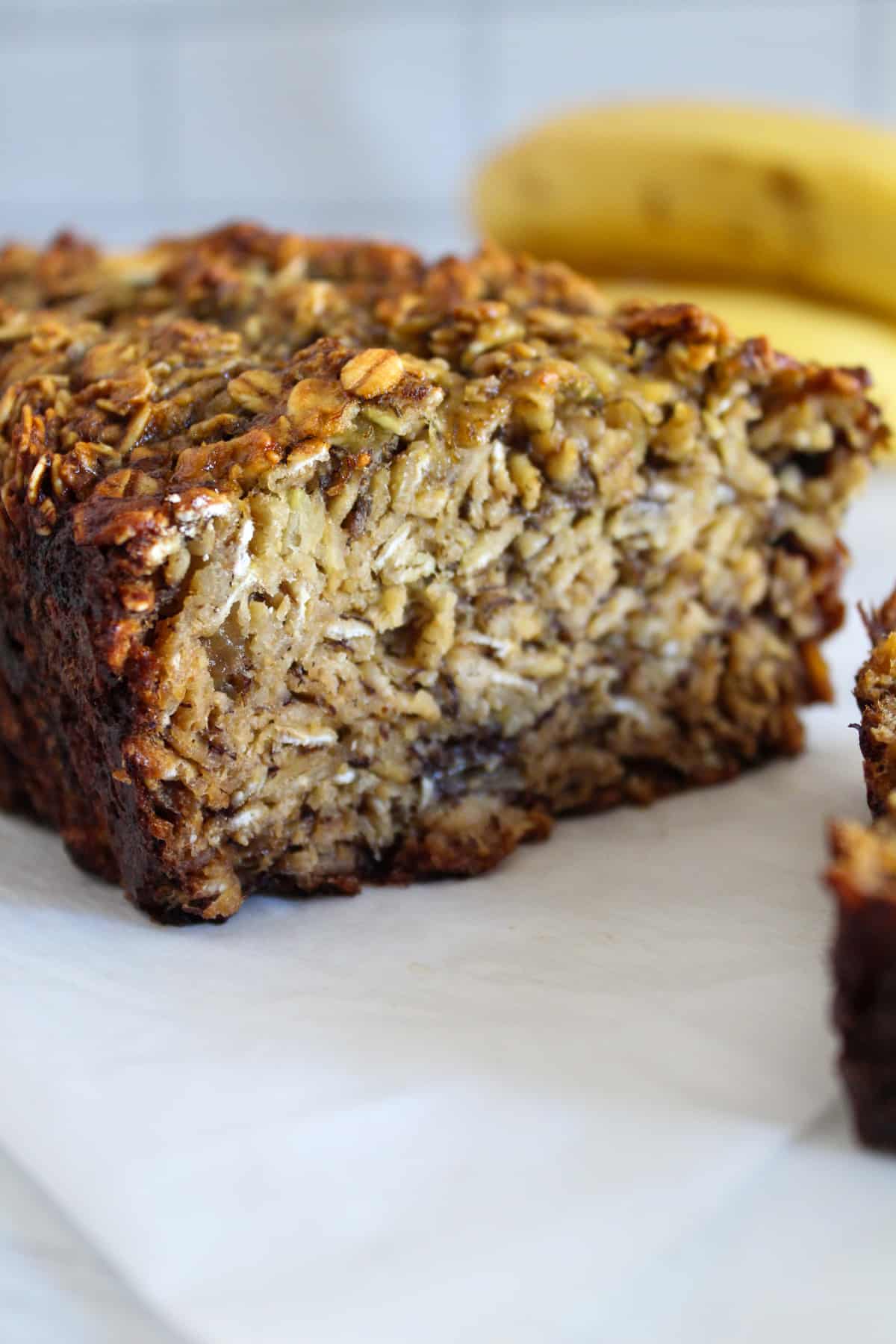 inside of flourless banana bread