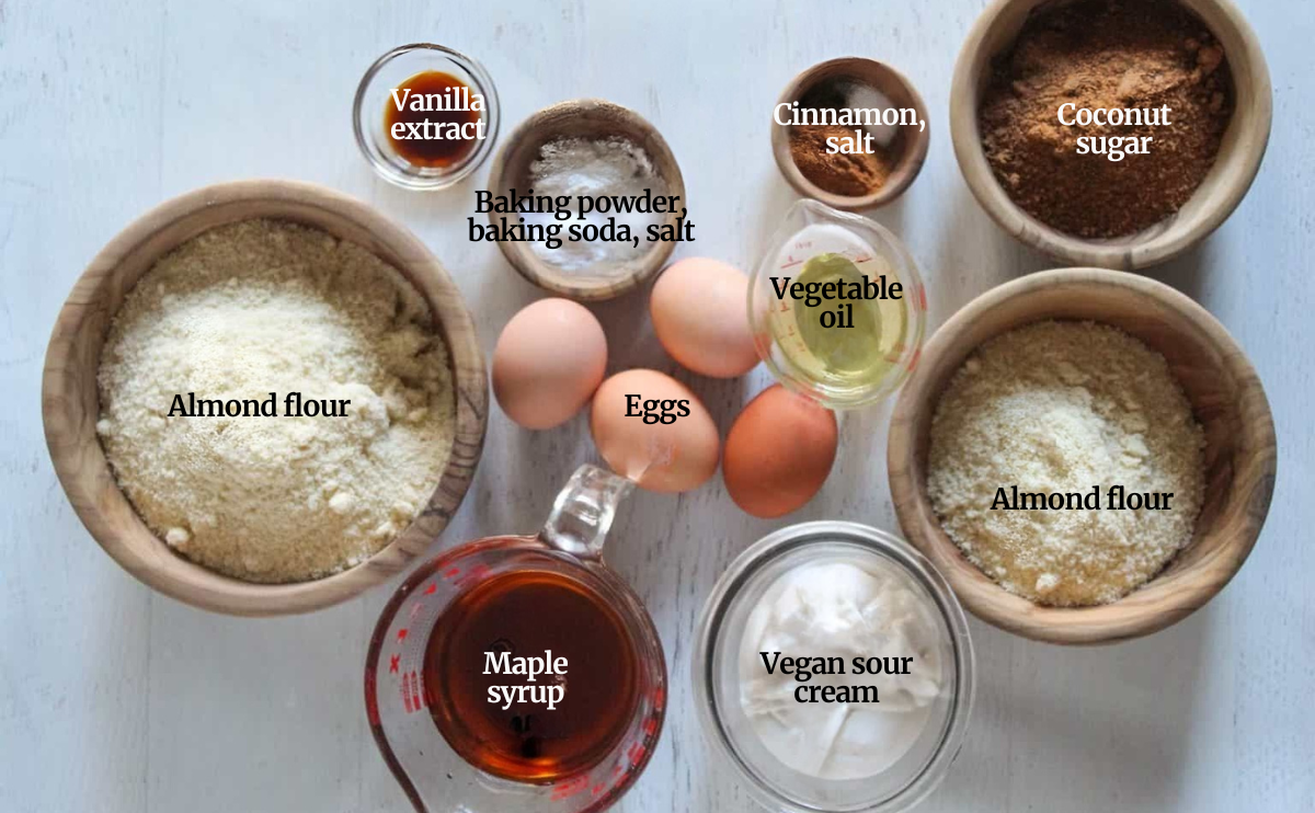 almond flour coffee cake ingredients