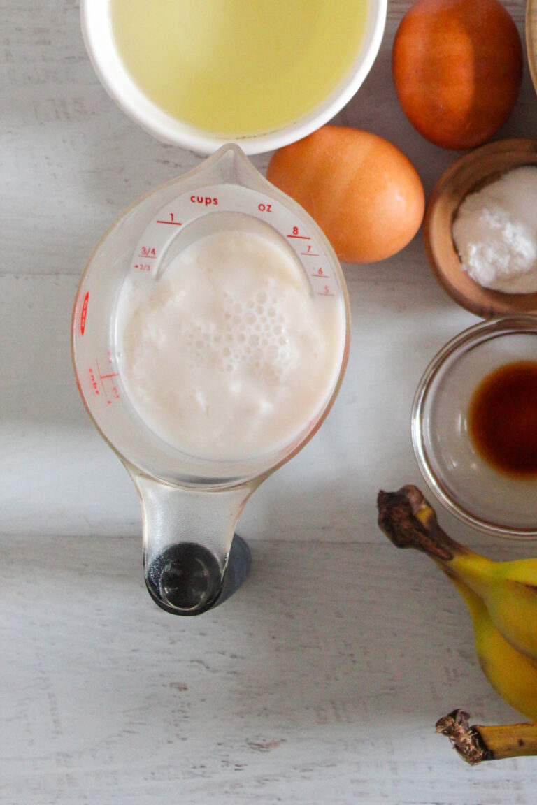 measuring cup of buttermilk