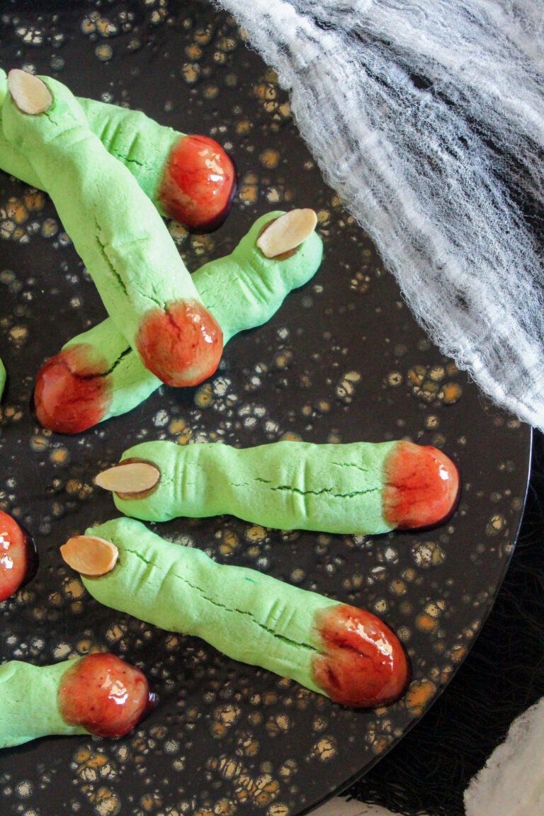 plate of gluten free halloween cookies