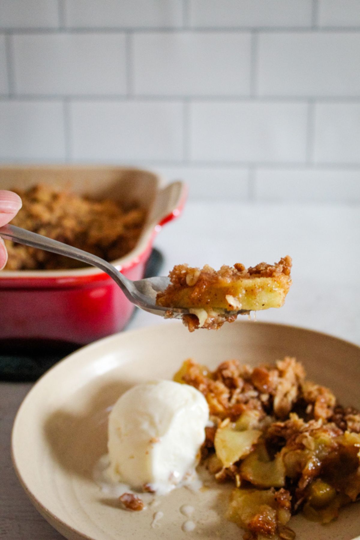 bite of gluten free apple crisp