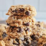 stack of baked cookies
