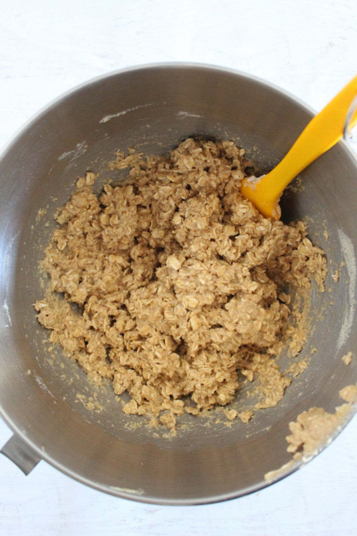 cookie dough in a mixing bowl