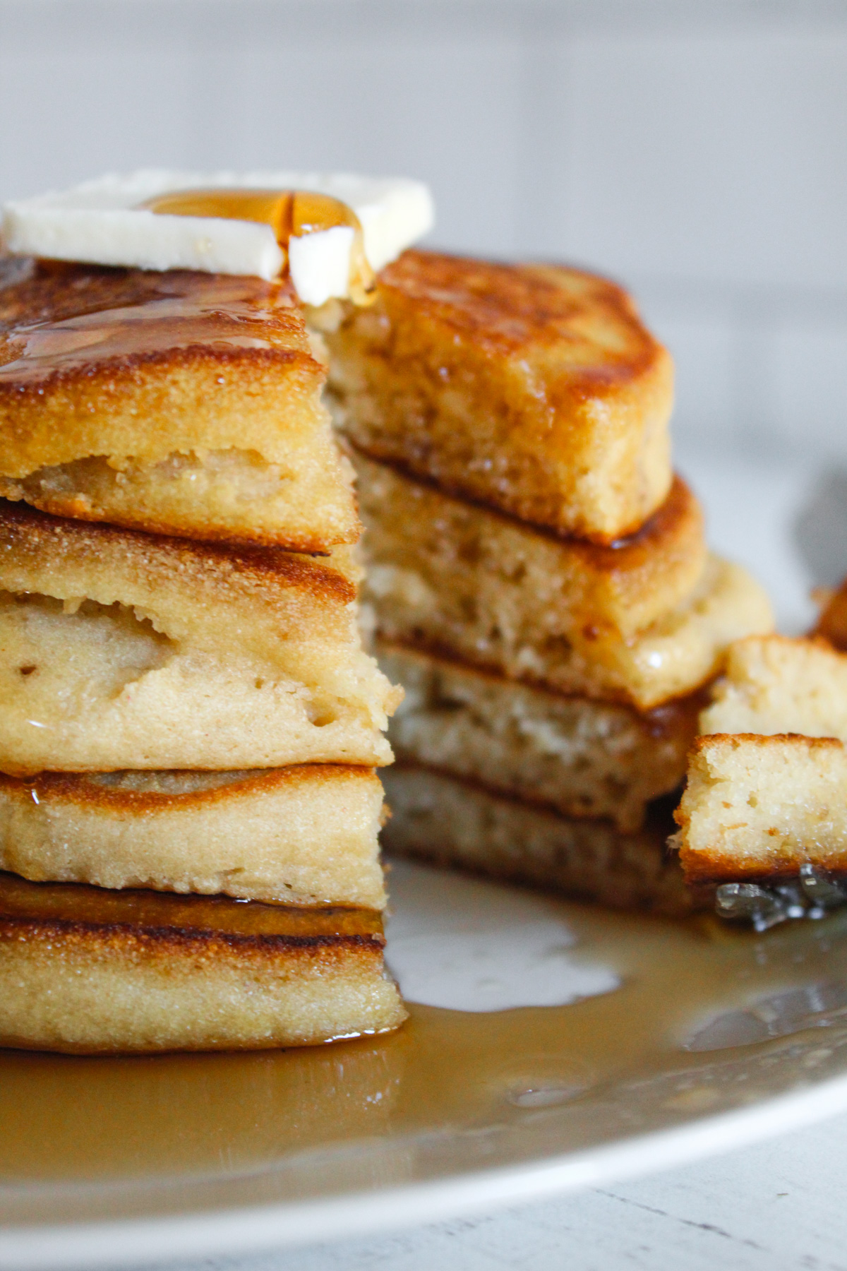 inside of cassava flour pancakes