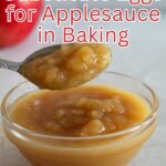 glass bowl of applesauce