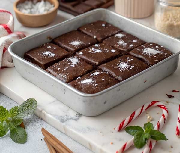 Peppermint coconut bars