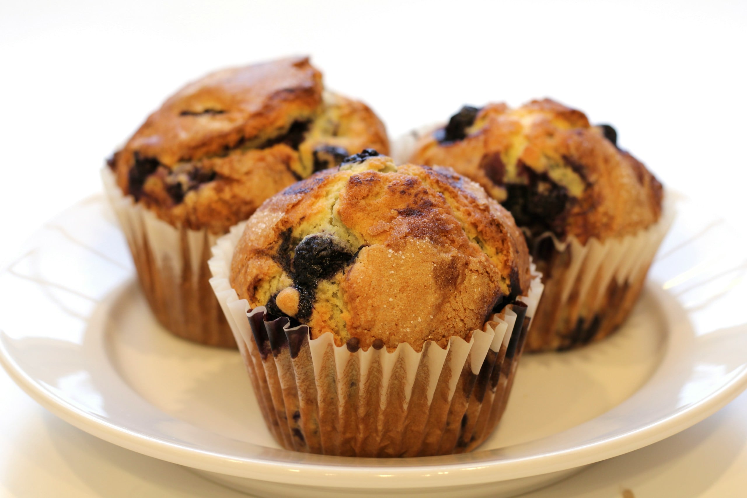 Homemade blueberry muffins