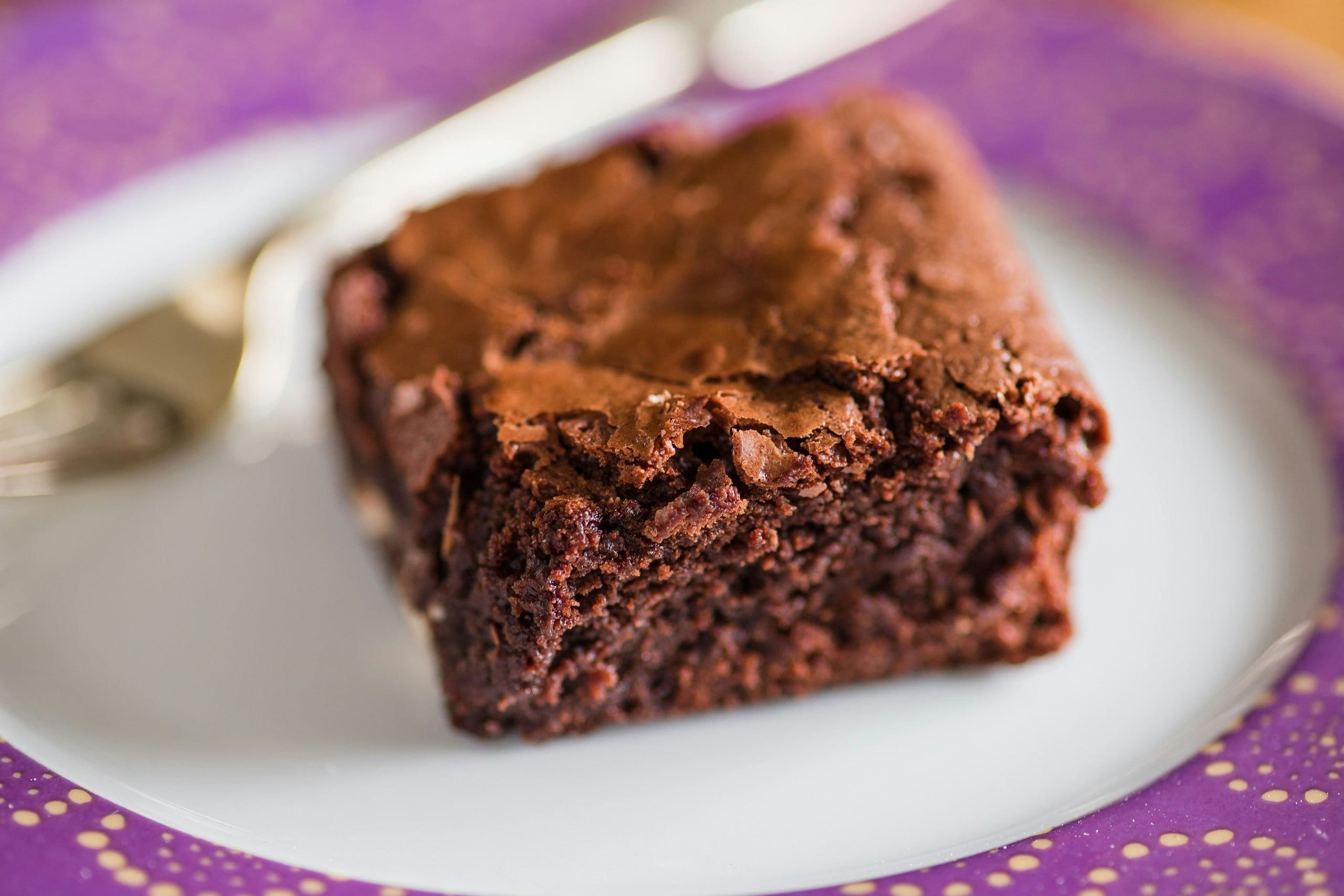 Rich and moist chocolate flourless cocoa brownies
