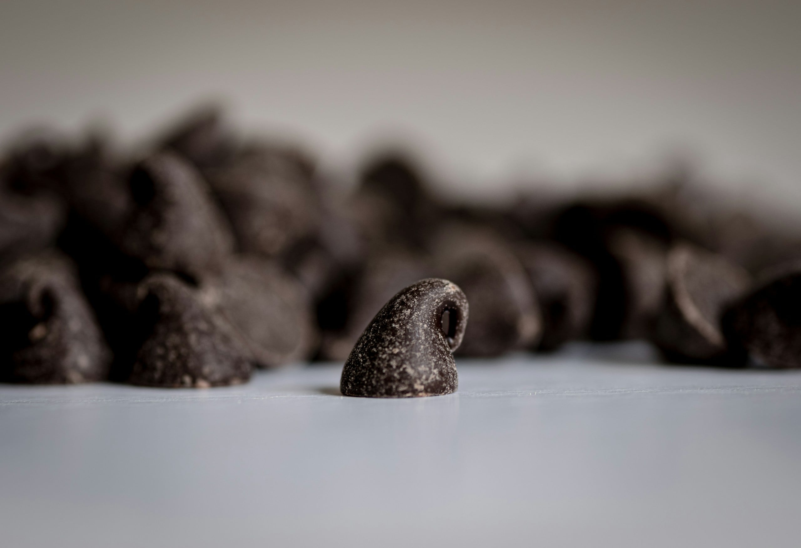 Close up of chocolate chips