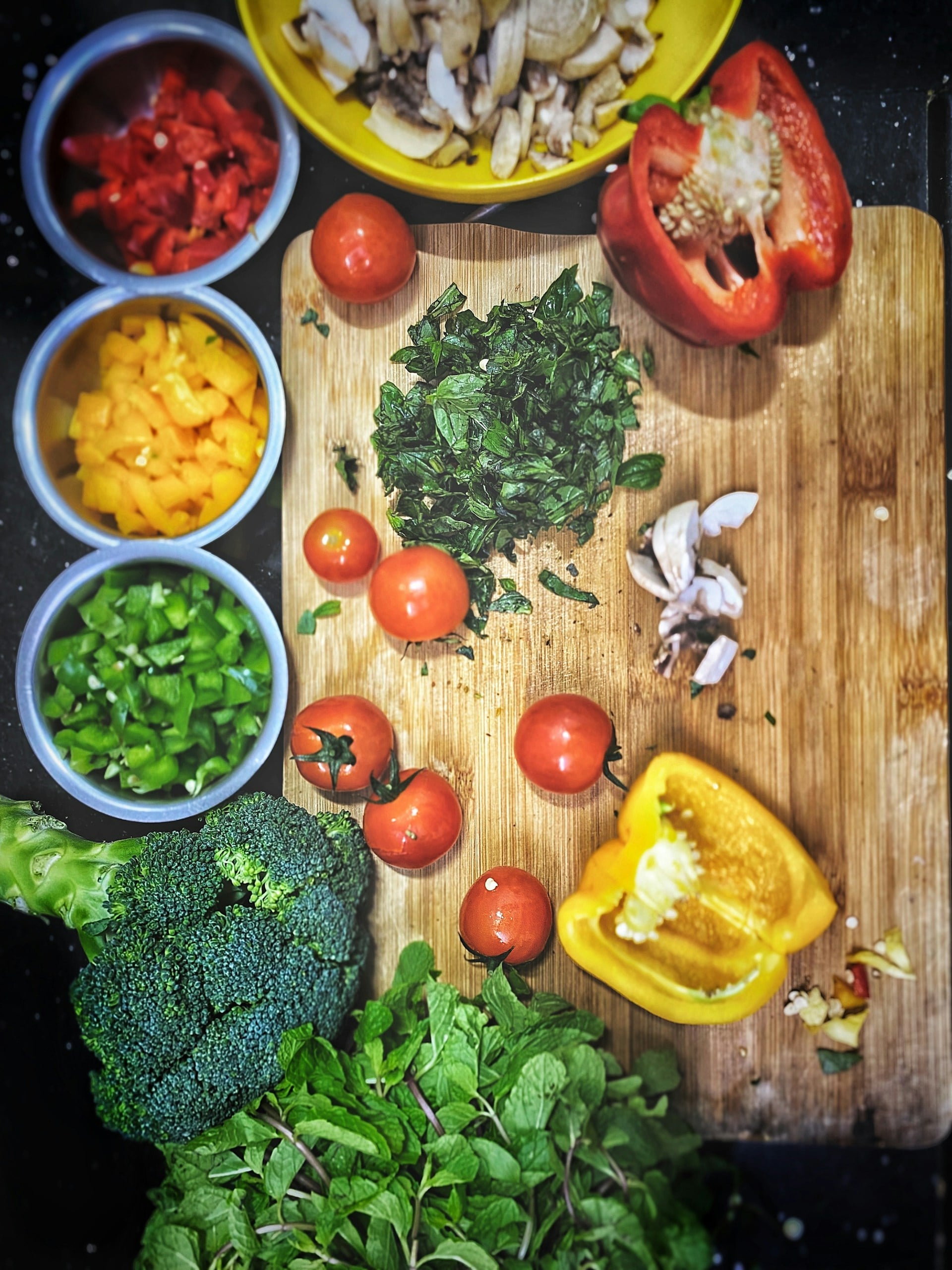 Gluten-Free Lunches: Chopped Vegetables
