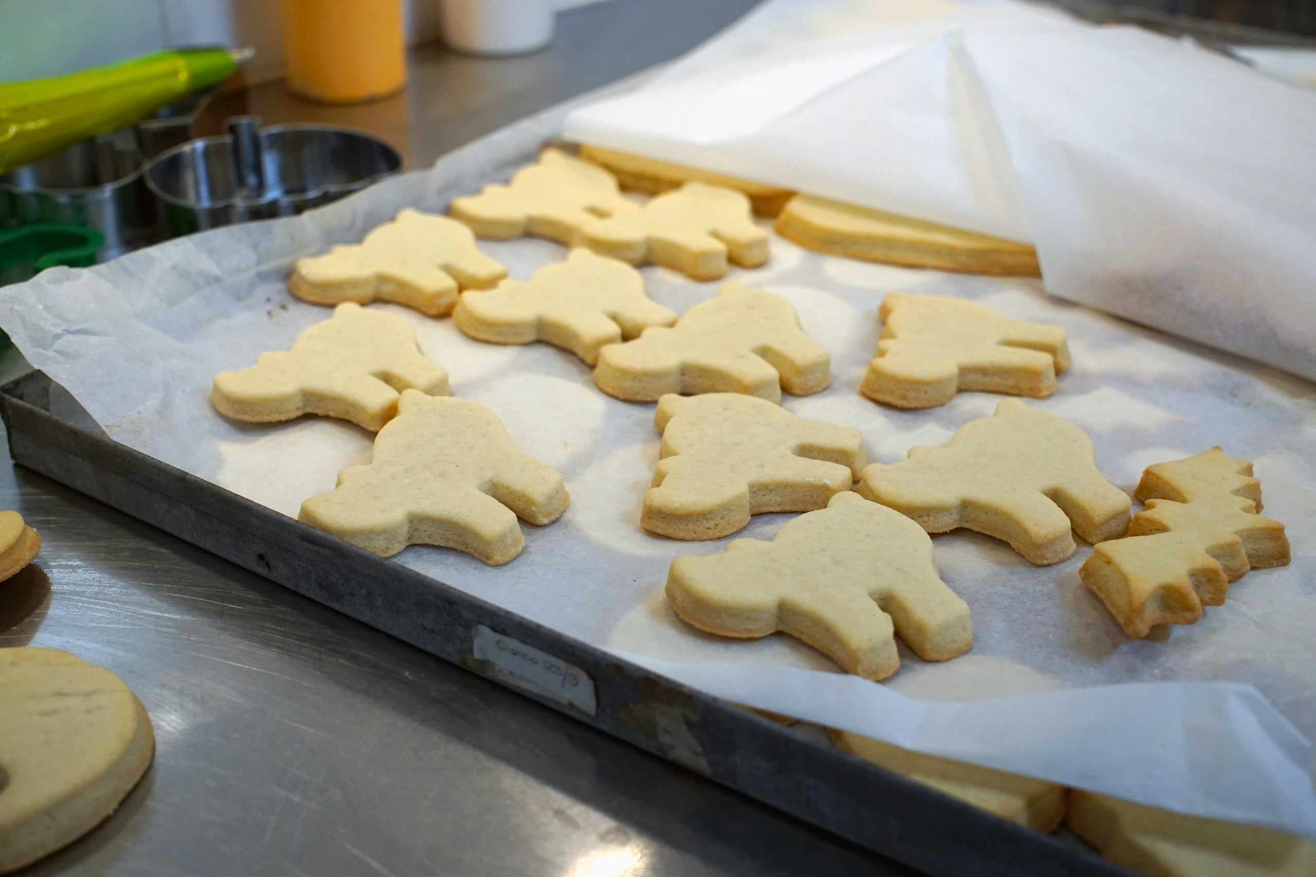 Making some biscuits.