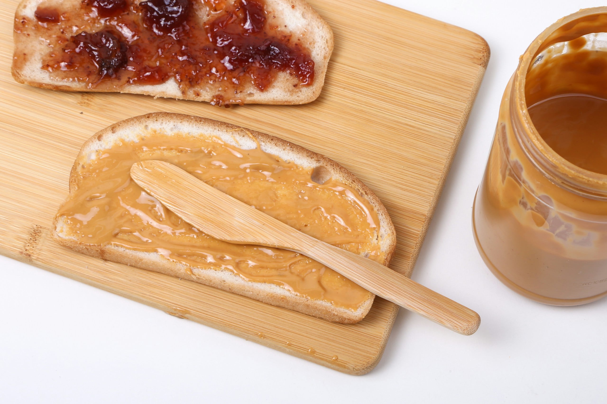 Peanut Butter Bread with PB&J spread