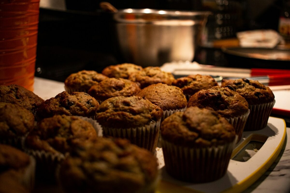Fresh made muffins.